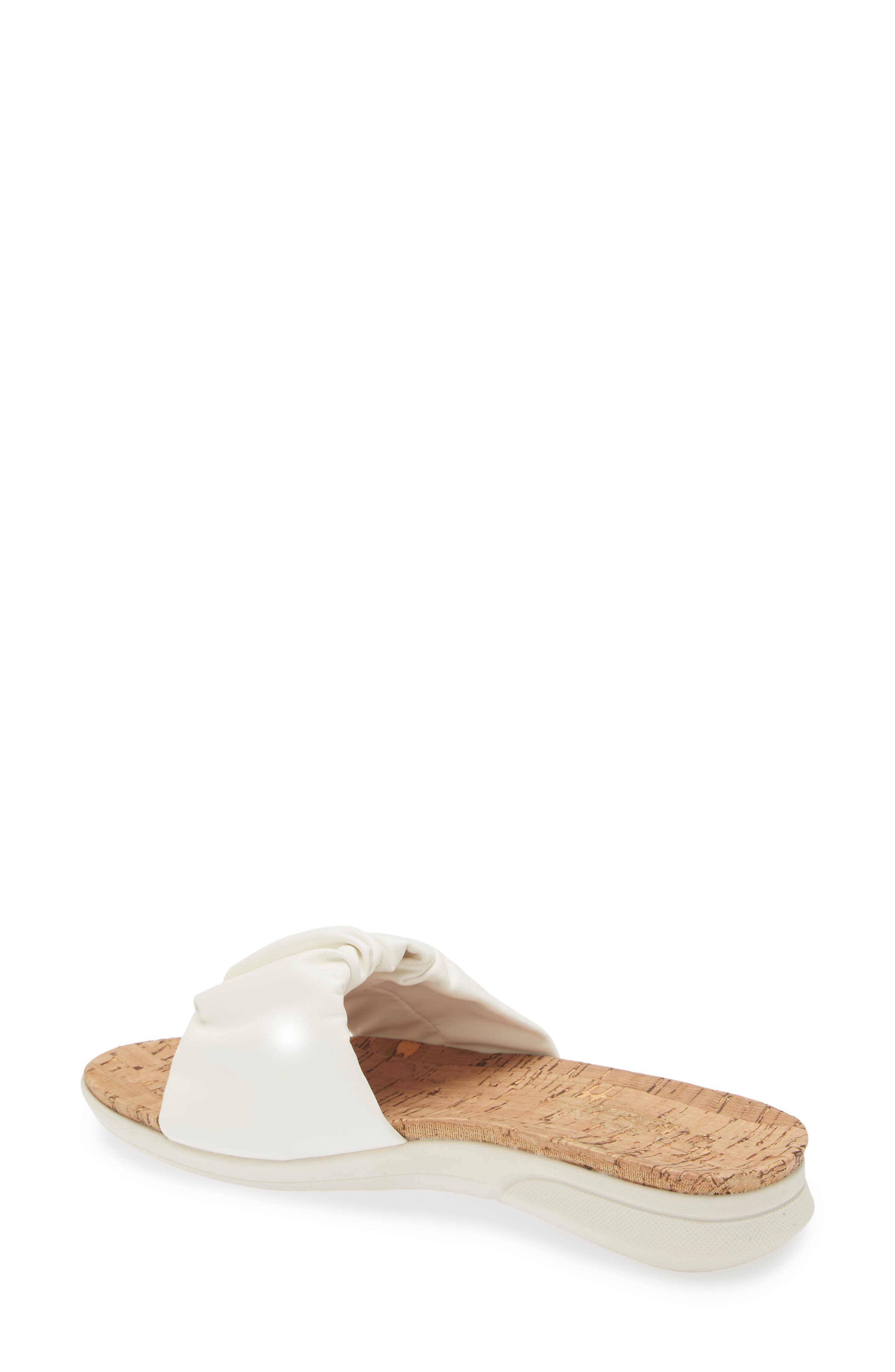 Taryn Rose Pleated Slide Sandal, Alternate, color, 