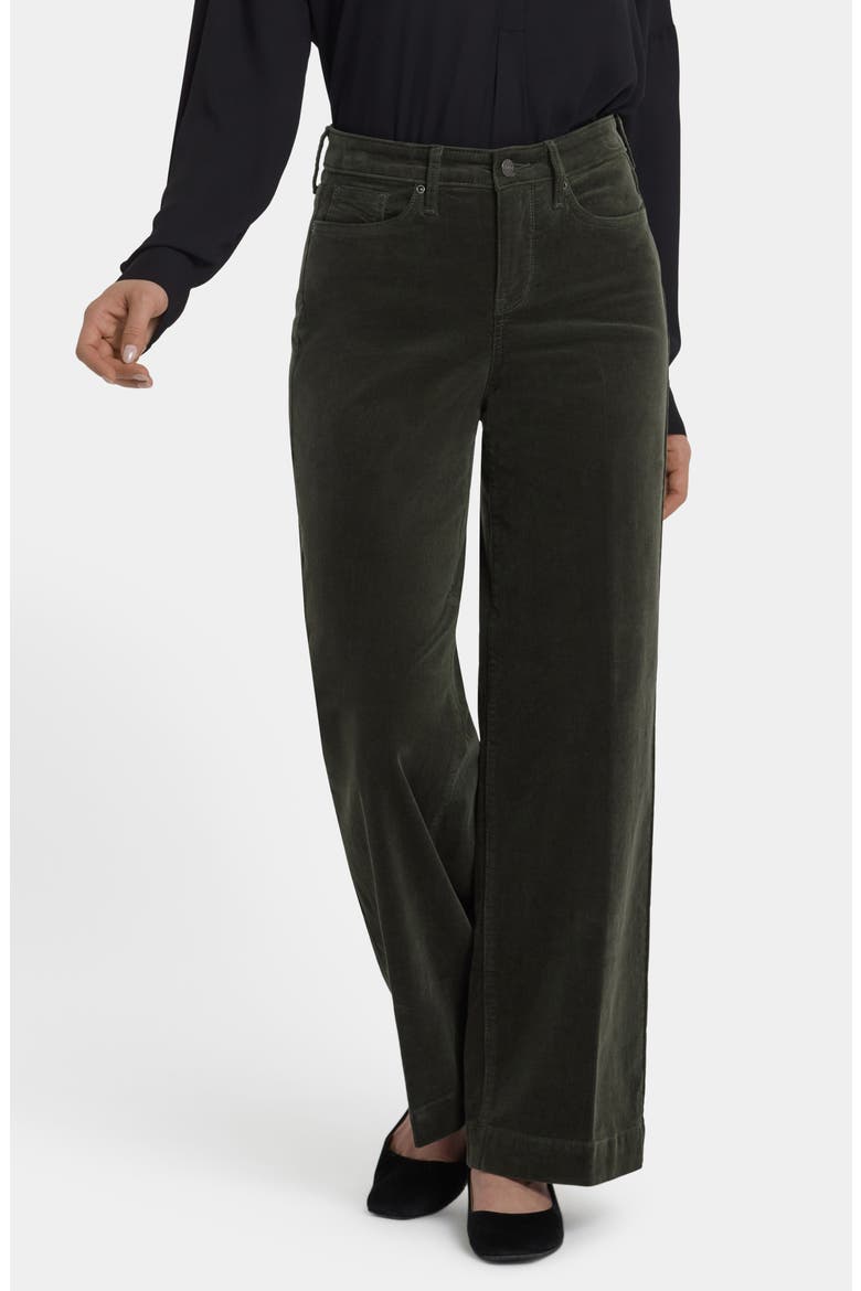 Teresa Wide Leg Corduroy Pants, Main, color, VINE LEAF