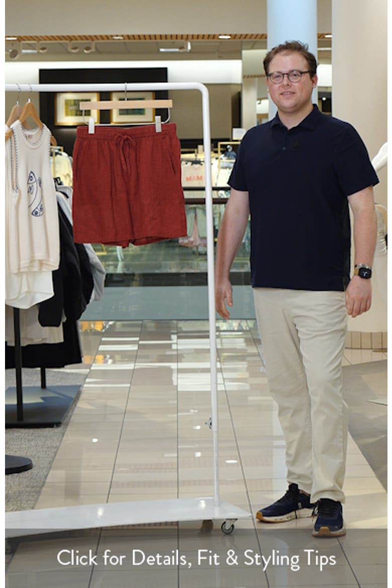 Organic Linen Drawstring Walking Shorts video