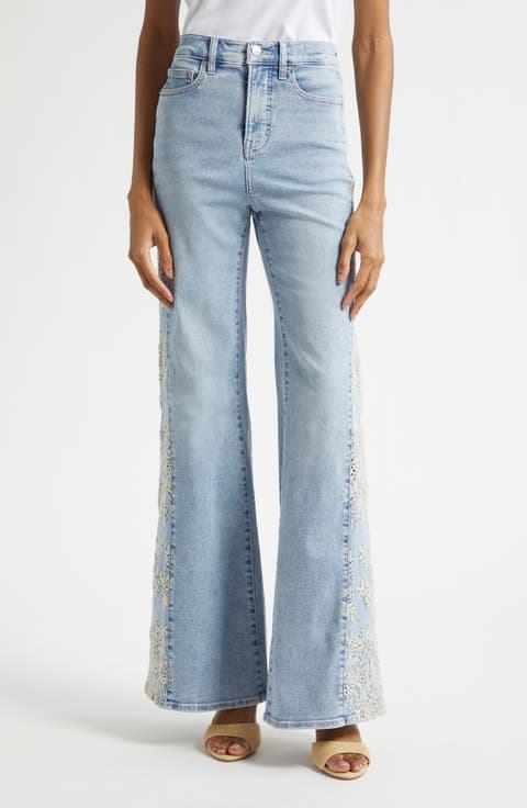 Joplin High Rise Wide Flare Leg Jeans