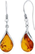 SIMONA Teardrop Amber Drop Earrings