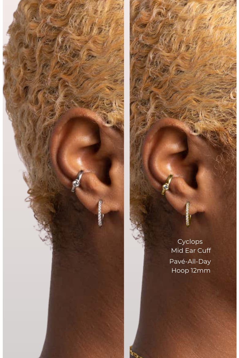 Cyclops Ear Cuff, Alternate, color, Silver