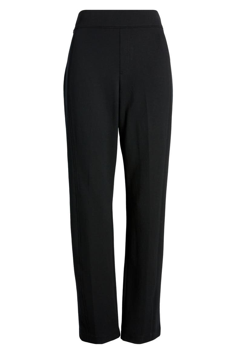 SPANXsupersmooth™ PerfectFit Ponte Slim Straight Pant, Alternate, color, CLASSIC BLACK/ BLACK