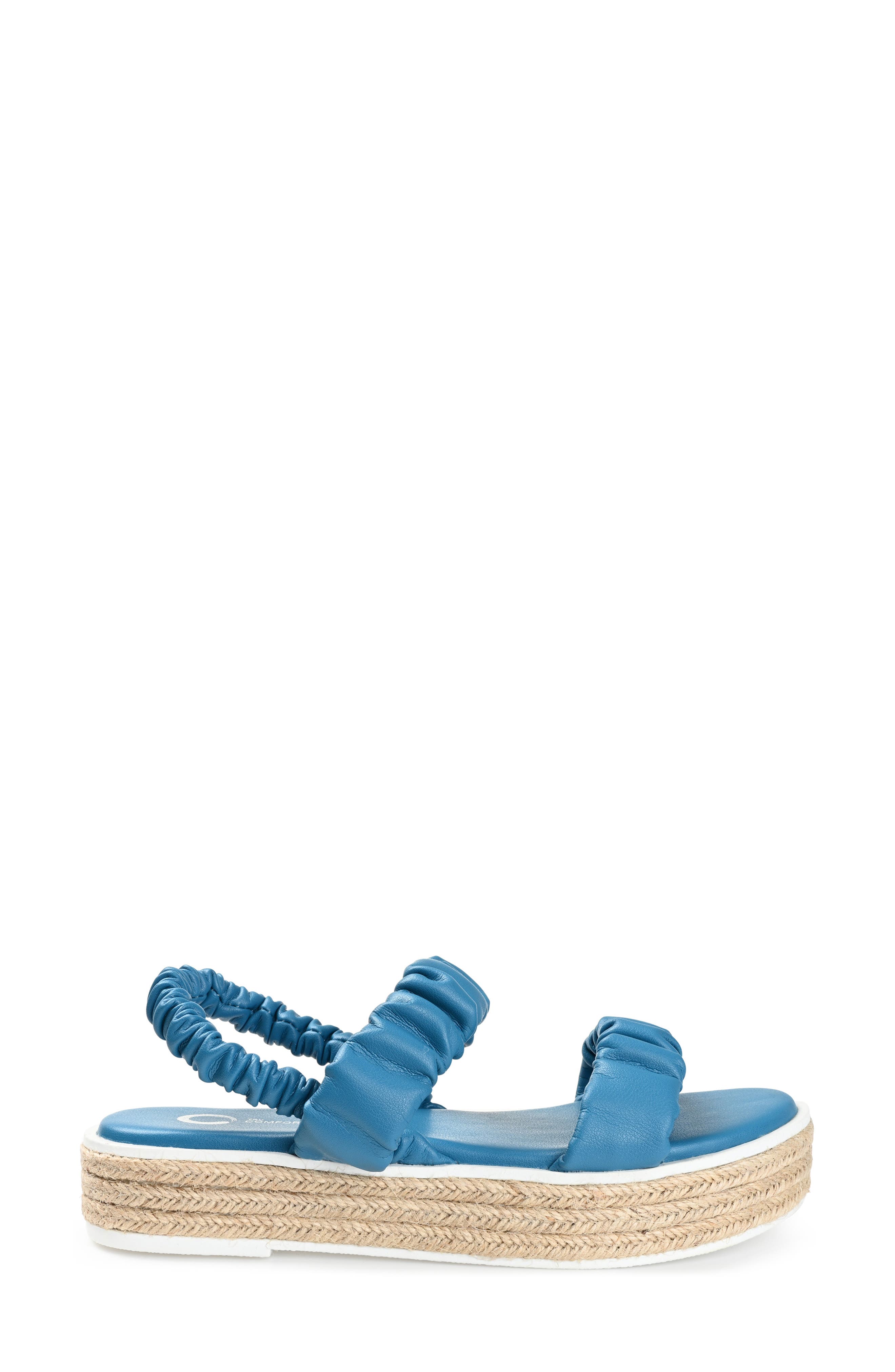 Knowles Platform Sandal, Alternate, color, BLUE