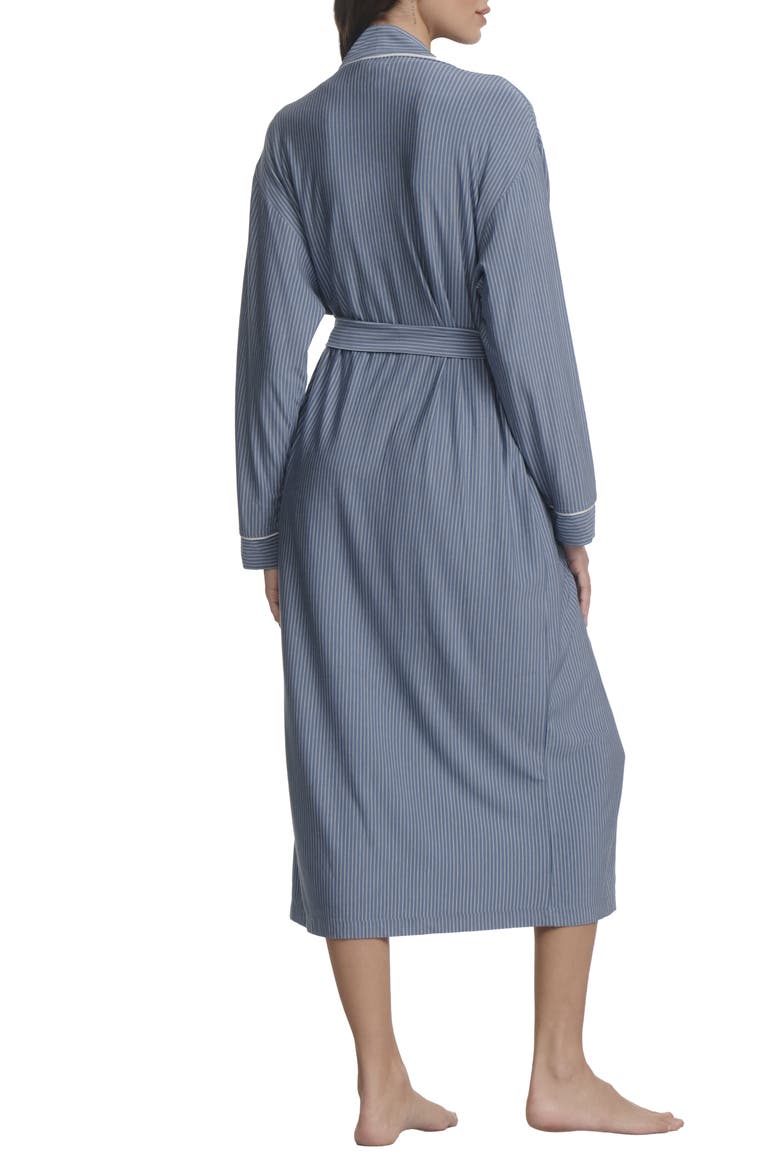 Gisele Stripe Longline Robe, Alternate, color, DUO STRIPE SLATE BLUE/IVORY
