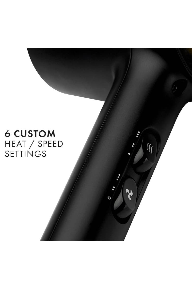 Black Gold Collection 1875 Watt Pro Artist Hair Dryer, Alternate, color, Black