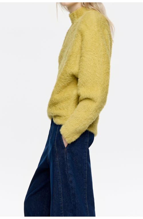 Bimba Y Lola Fur High Neck Sweater In Multi