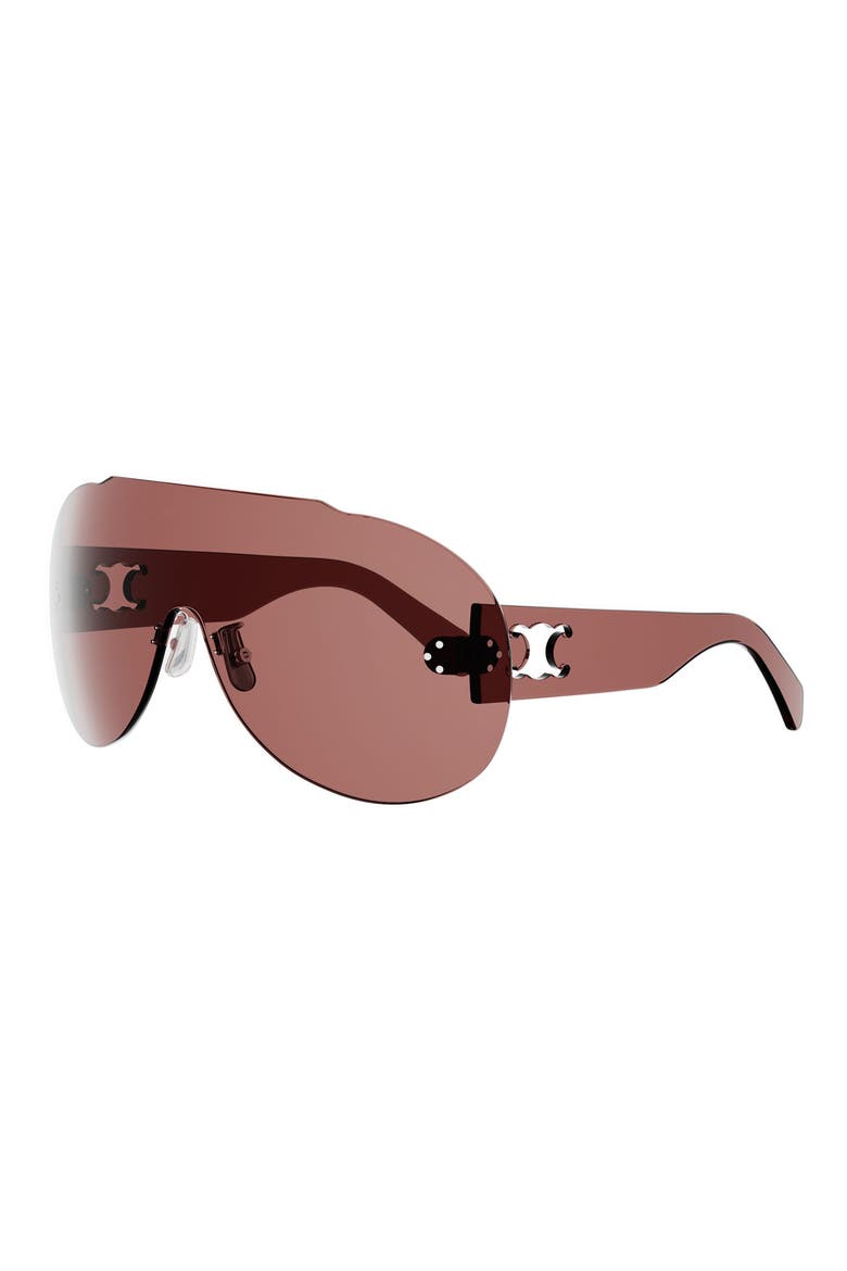 Dfil 130mm Shield Mask Sunglasses, Alternate, color, SHINY BORDEAUX / BORDEAUX