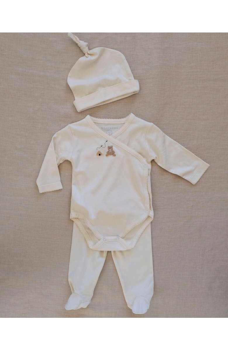 Wild Wawa Pima Embroidered Bundle Set, Alternate, color, Honey Bear