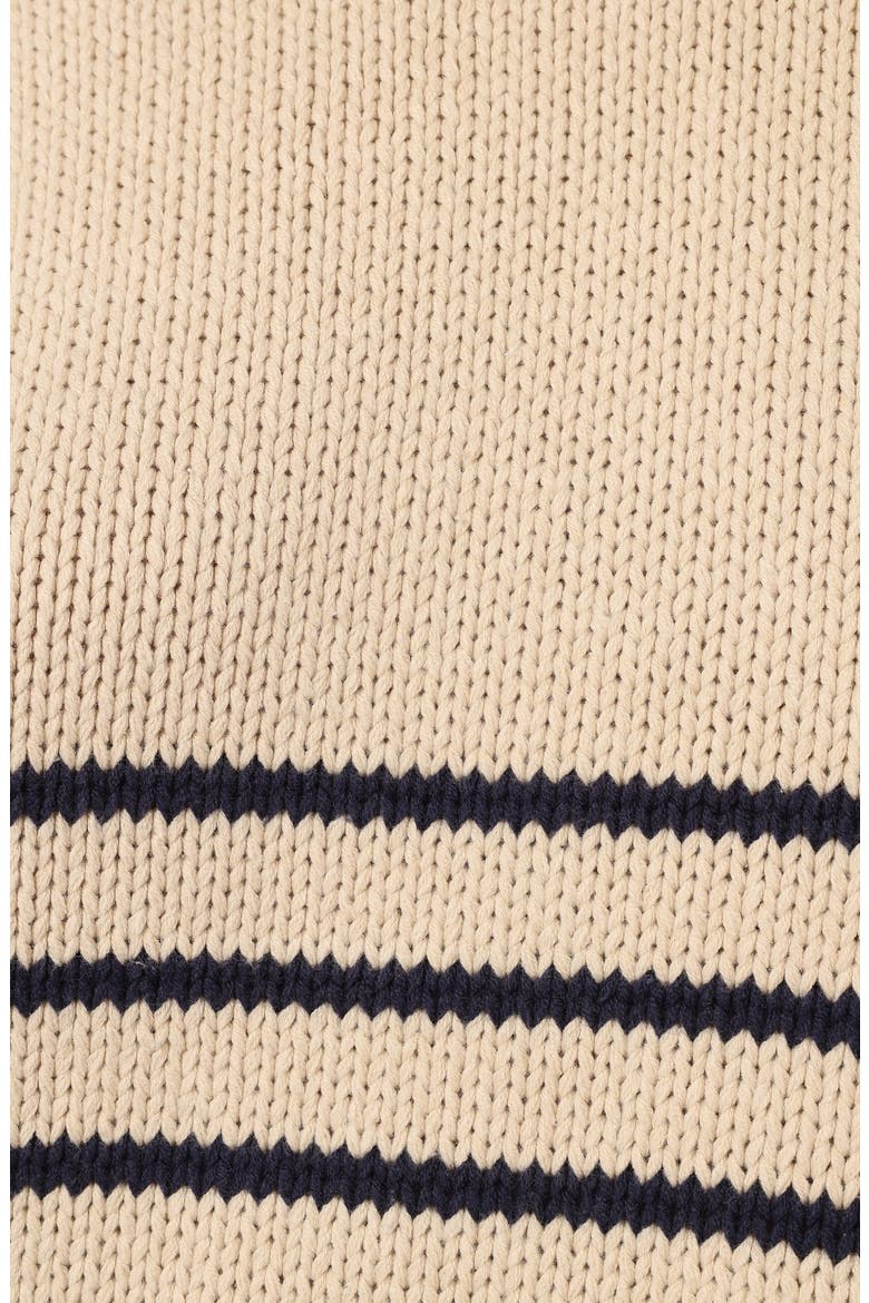 Tenzie Stripe Crewneck Sweater, Alternate, color, NATURAL NAVY