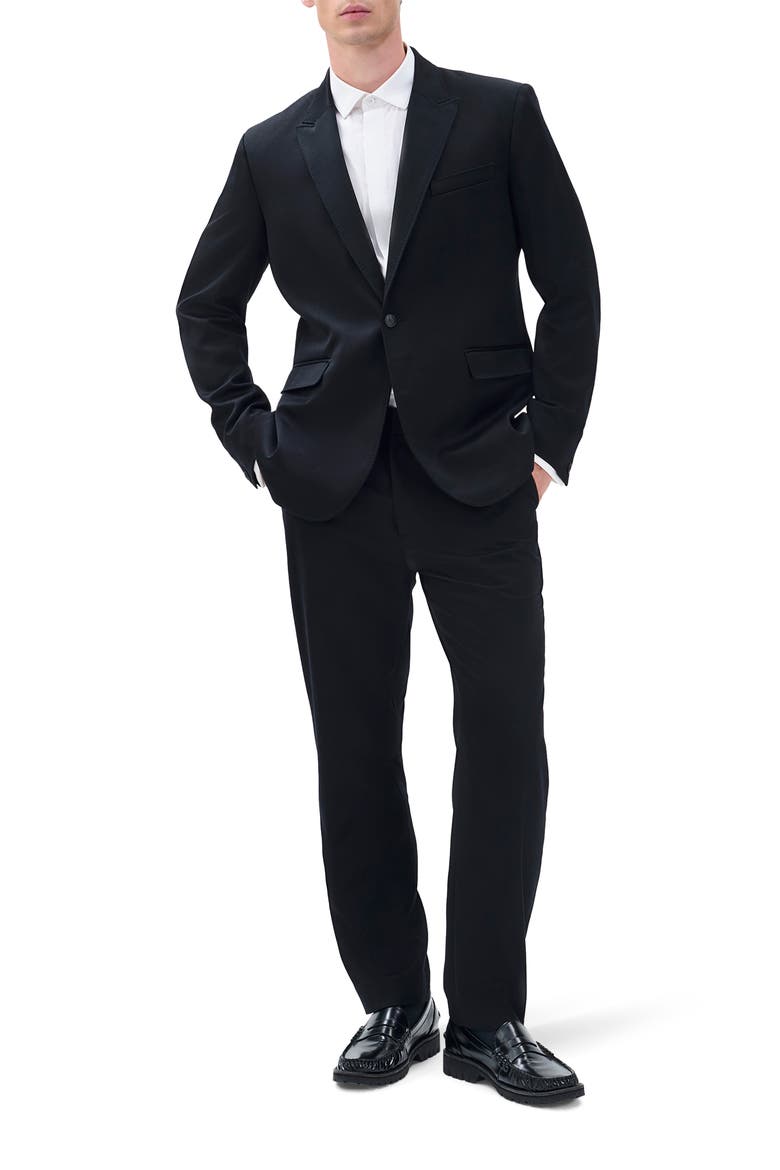 Butler Wool Tuxedo Blazer, Alternate, color, BLACK