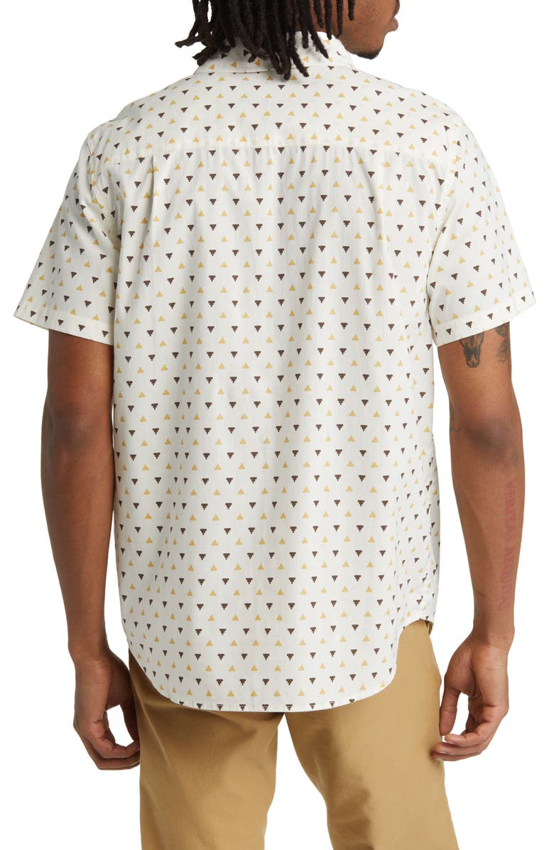 Brixton Charter Regular Fit Tropical Short Sleeve Button-Up Shirt, Alternate, color,