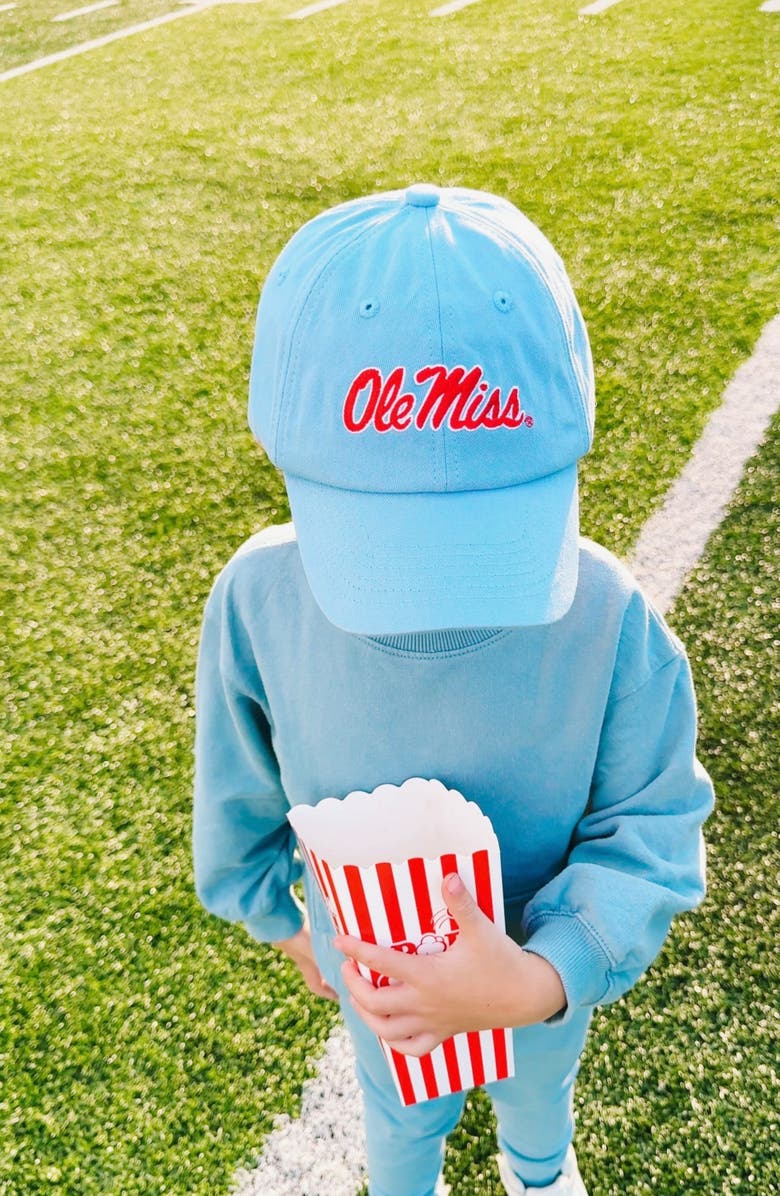 Bits & Bows Ole Miss Rebels Baseball Hat, Alternate, color, Blue