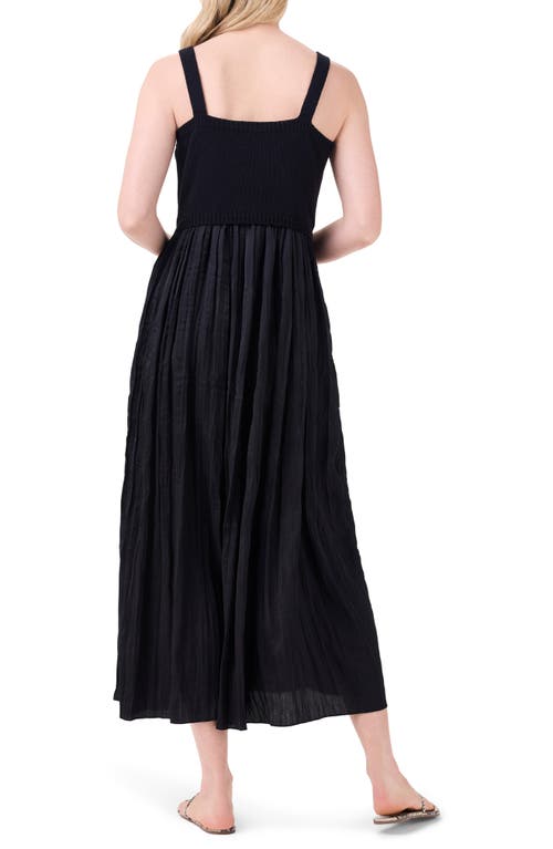 Nic + Zoe Kara Womens Knit Sleeveless Maxi Dress In Black Onyx