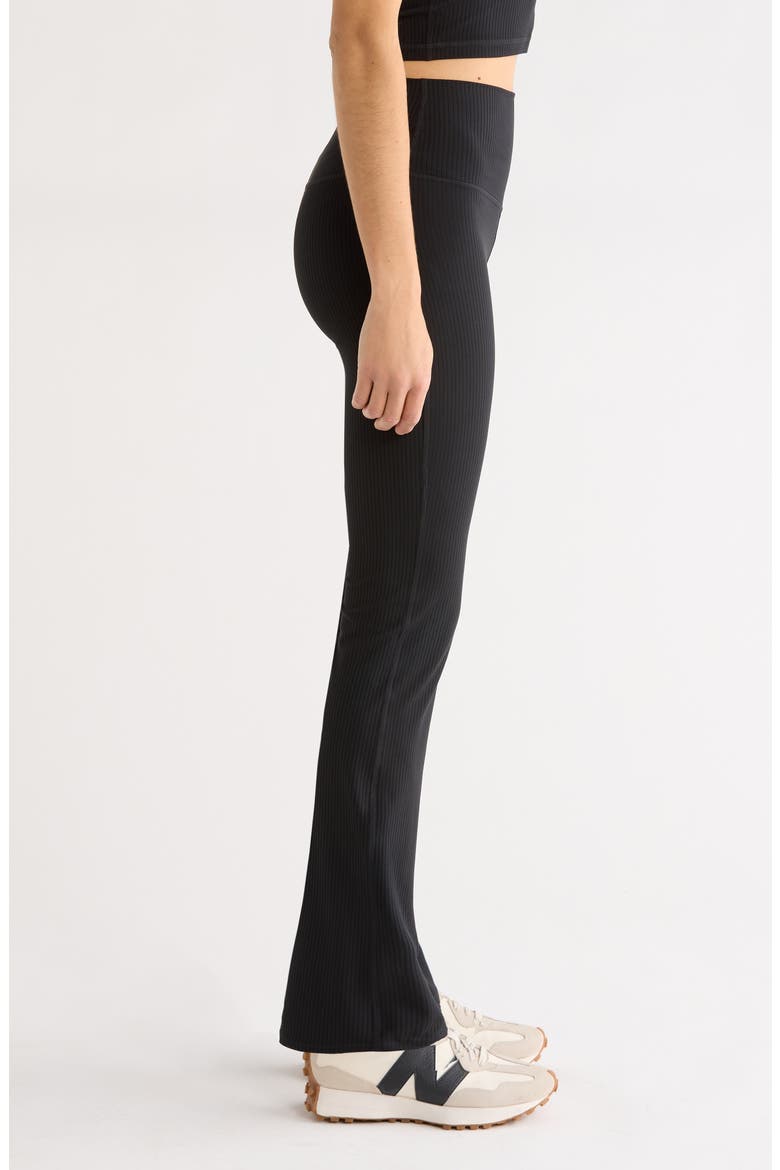 Thrive Rib Bootcut Pants, Alternate, color, BLACK