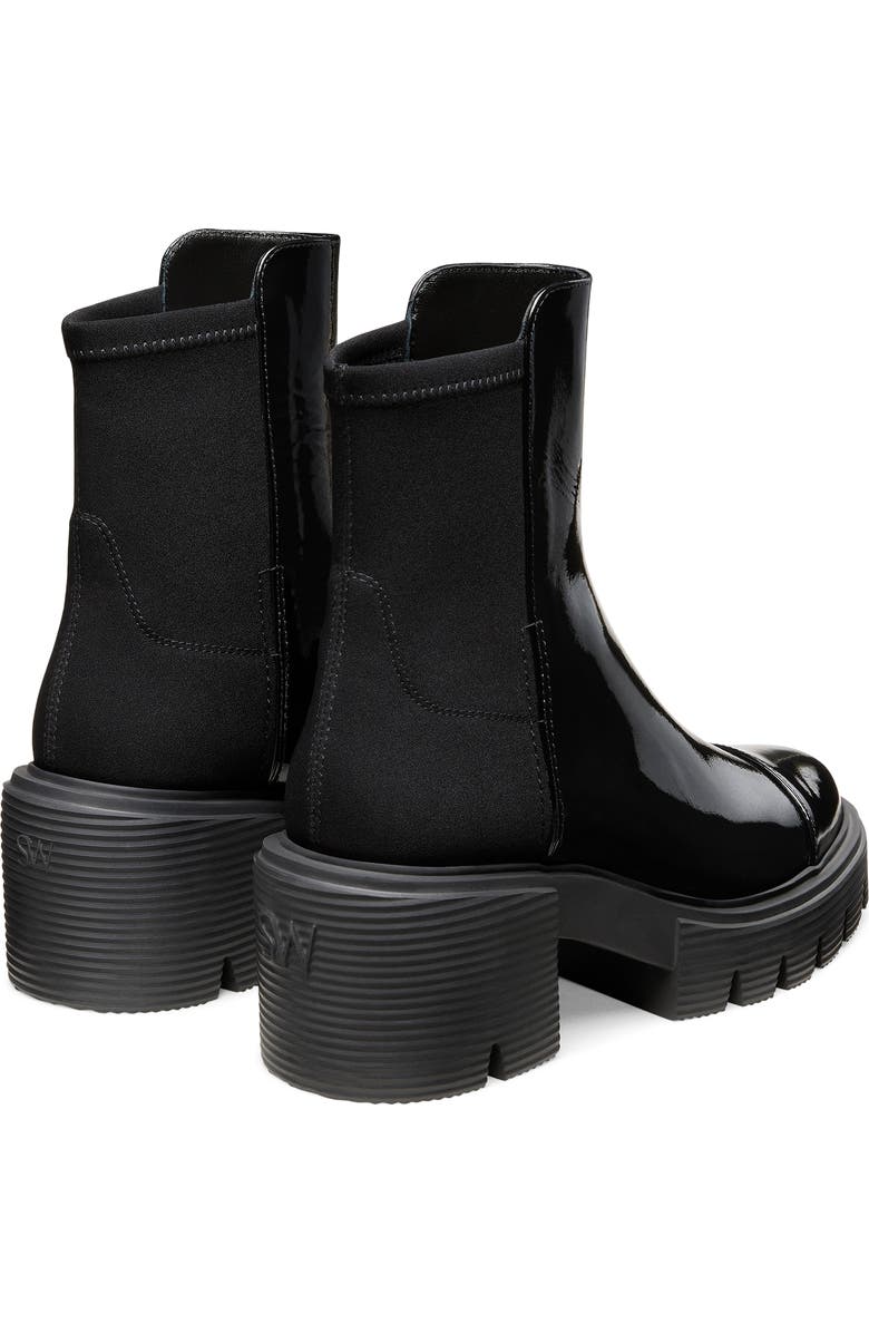 Stuart Weitzman Soho Bootie, Alternate, color, Black Patent