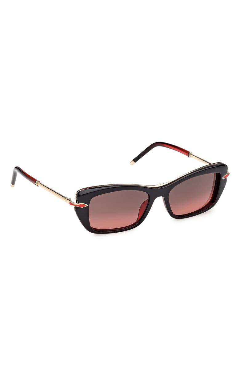 Christian Louboutin 53mm Butterfly Sunglasses, Alternate, color, 