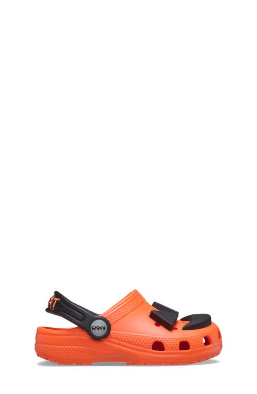 Crocs Kids' Classic Jack O' Lantern Lights Clog In Red