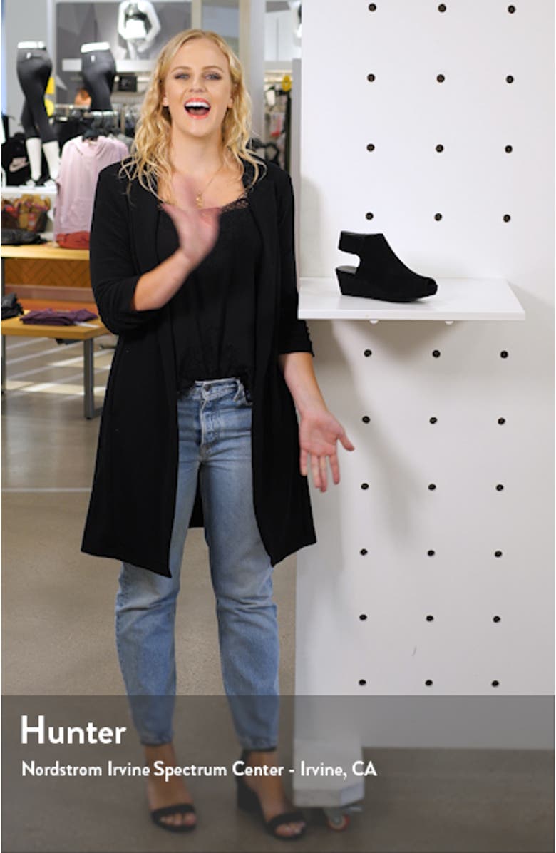 Chocolate Blu Yessi Platform Wedge Sandal, sales video thumbnail