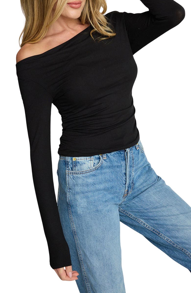 Sunday Ritual Angelica Off the Shoulder Rib Top, Alternate, color,