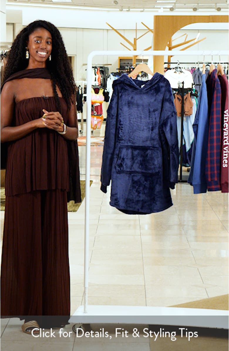 Kids' Oversize Fleece Sleeper Hoodie, sales video thumbnail