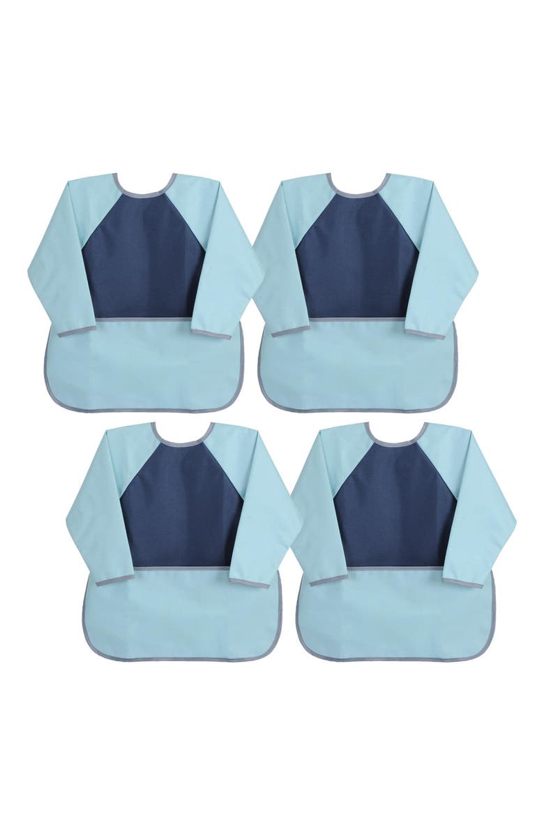 Kaplan Early Learning Toddler Long Sleeve Apron - Set of 4, Main, color, Blue