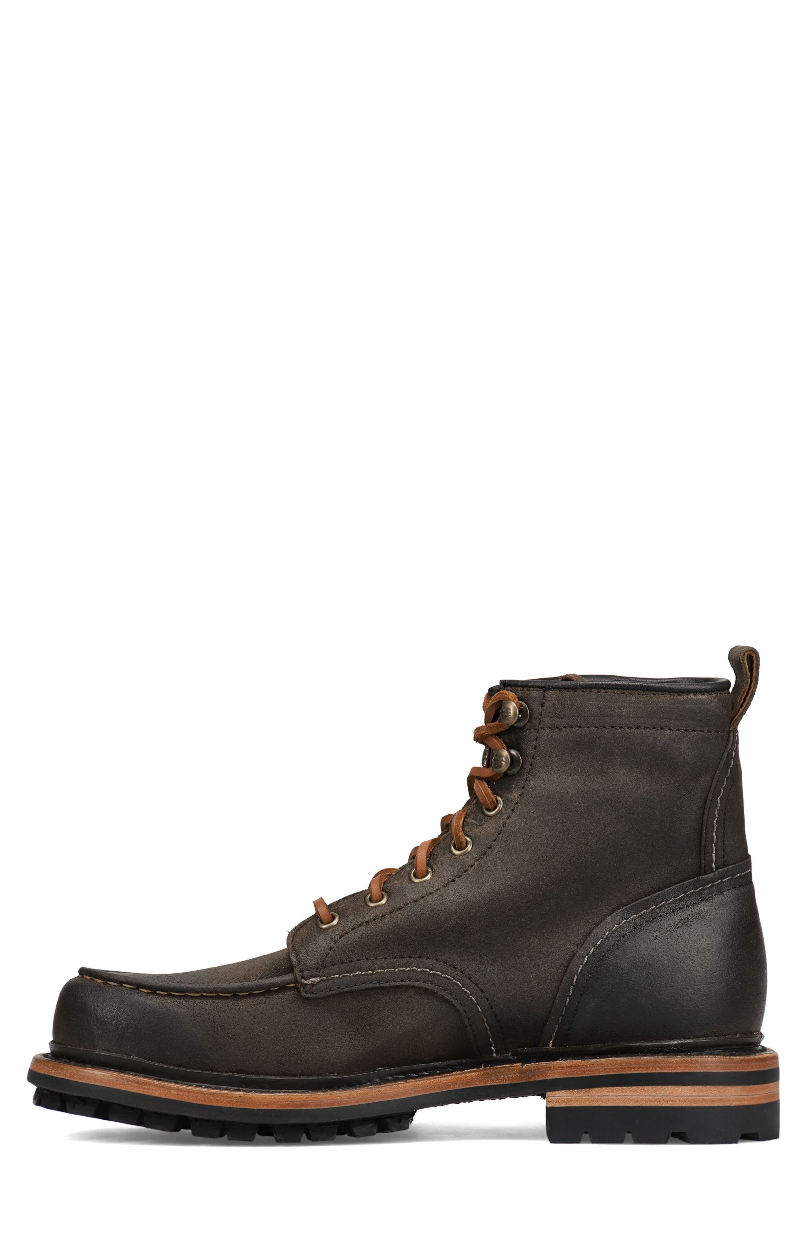 Frye Hudson Work Boot (Men) Hudson Work Boot, Alternate, color, Chocolate