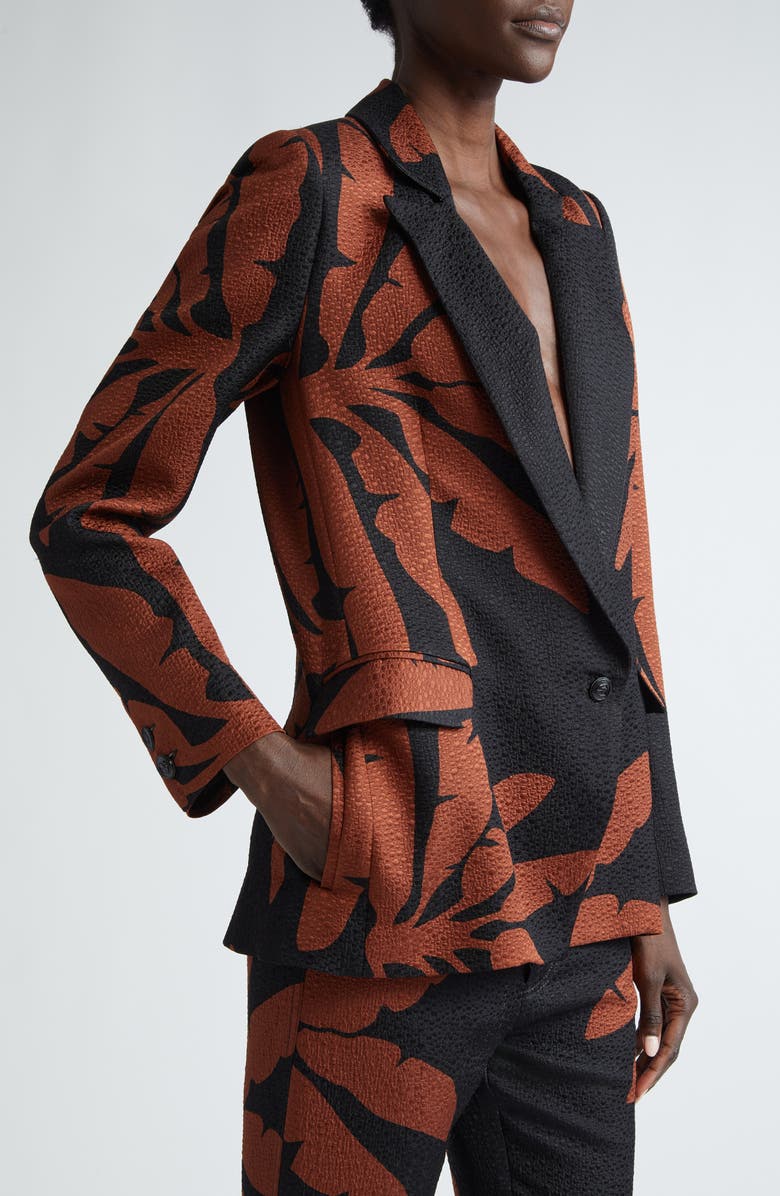 Johanna Ortiz Force of Nature Silk Jacquard Blazer, Alternate, color, 