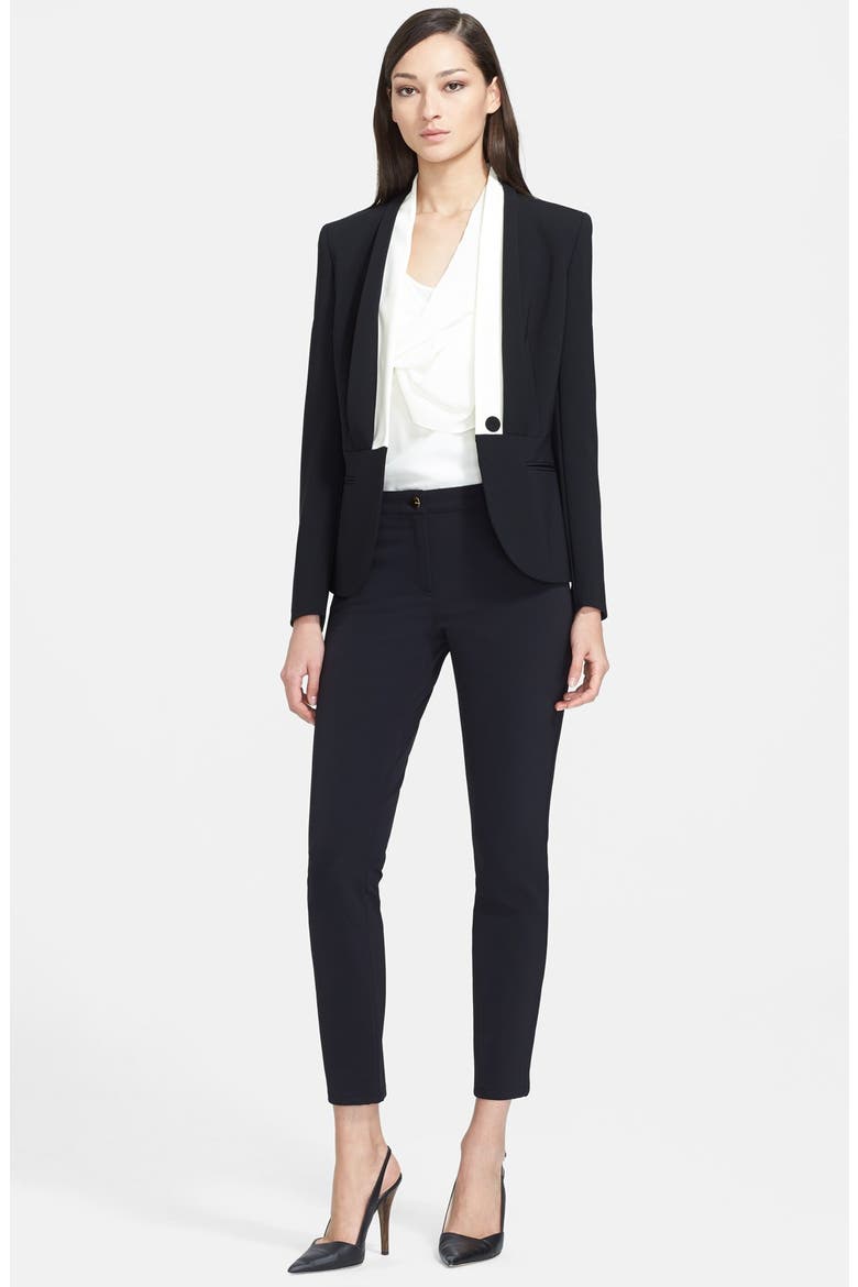 Shawl Collar Tuxedo Jacket, Alternate, color, BLACK