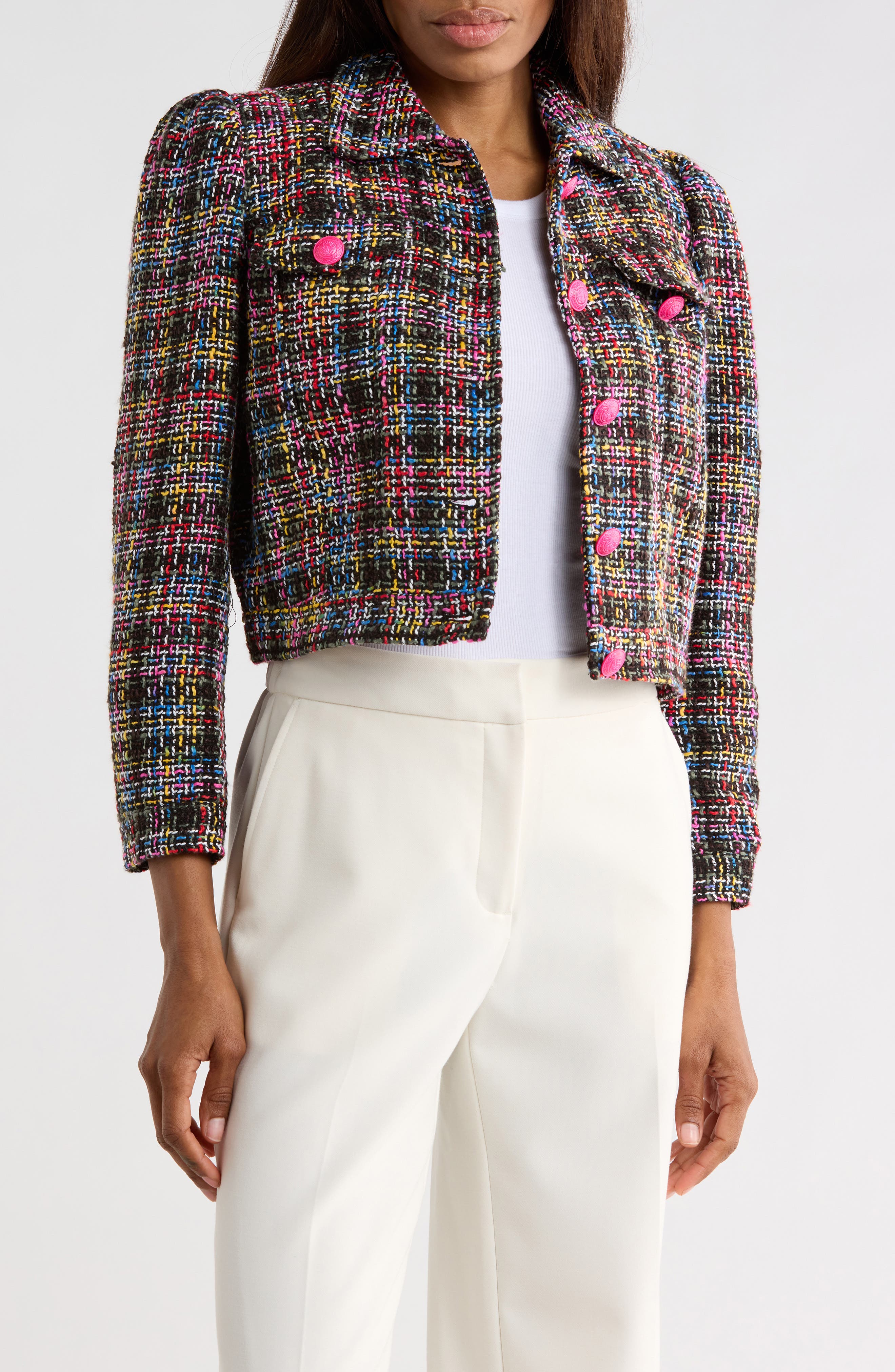 L'AGENCE Kasey Tweed Jacket