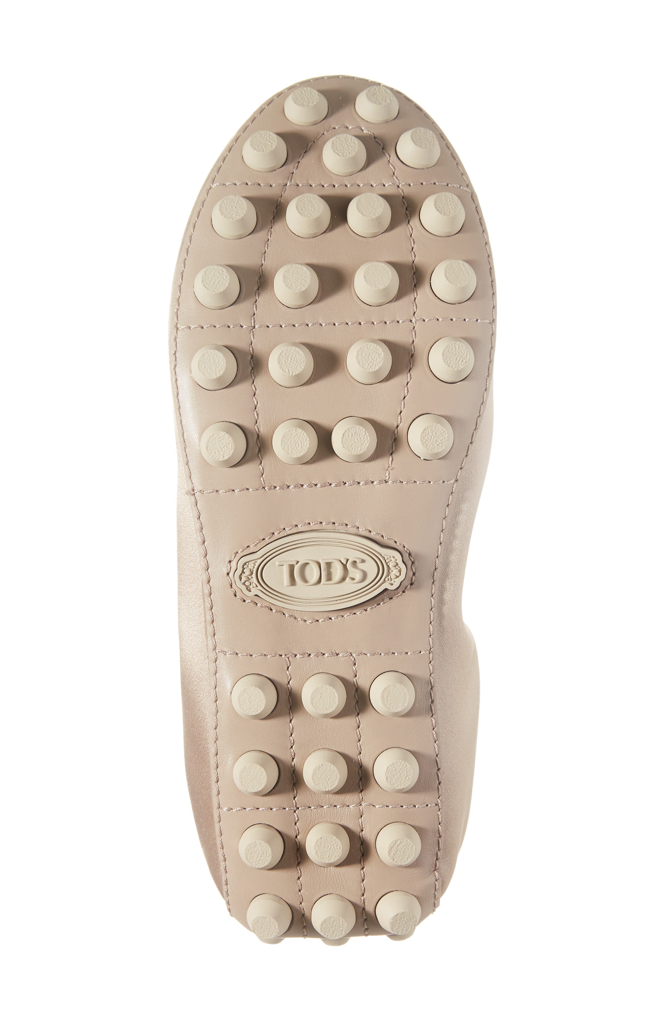 Tod's Gommini Bow Satin Ballet Flat, Alternate, color, 