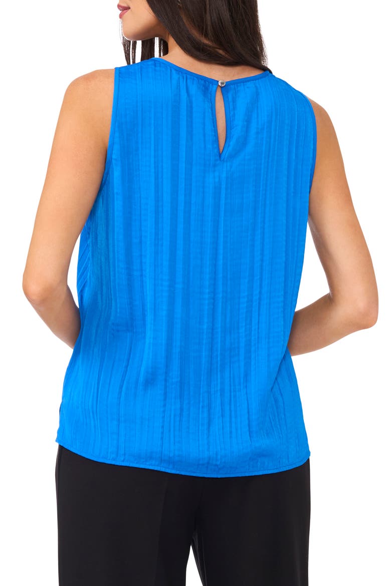 Pleated Sleeveless Blouse, Alternate, color, ROYAL AZURE