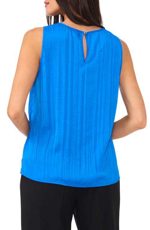 Shop Vince Camuto Pleated Sleeveless Blouse In Royal Azure