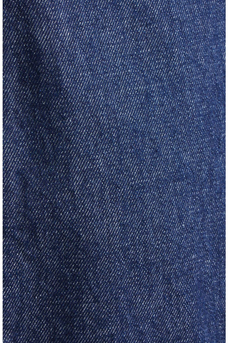 Denim Double Breasted Blazer, Alternate, color, SOLID DARK BLUE