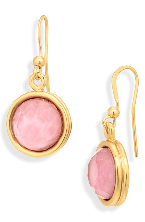 Round Drop Earrings