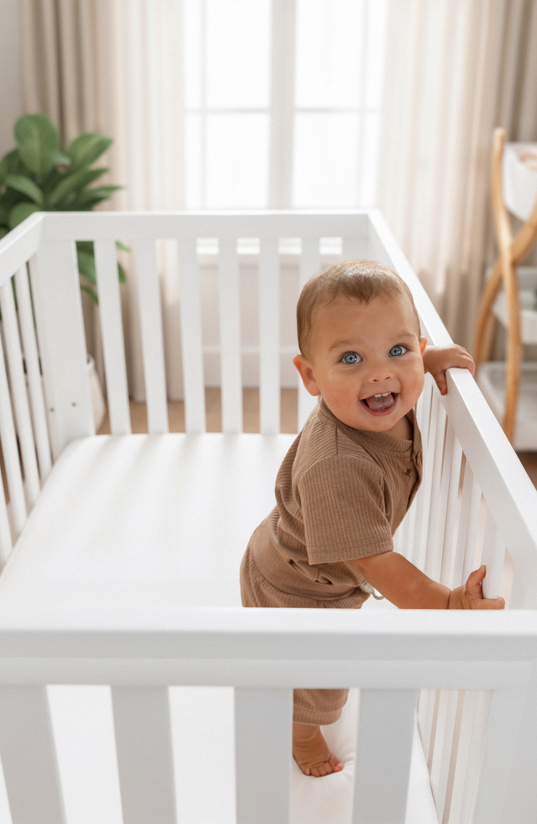 Comfy Cubs Baby Crib, Alternate, color, White