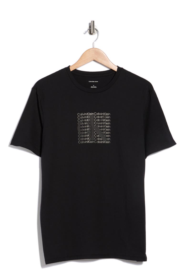 Puff Box Cotton Graphic T-Shirt, Alternate, color, BLACK