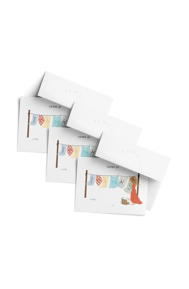 Ramus & Co Thank You Greeting Card Pack (3ct) "Loads of Thanks", Main, color, Multi-Pack