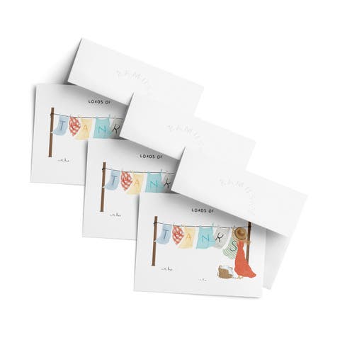 Thank You Greeting Card Pack (3ct) "Loads of Thanks"