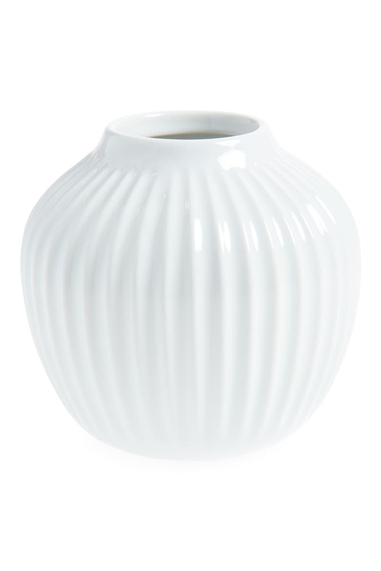 Hammershøi 5" Vase, Main, color, WHITE