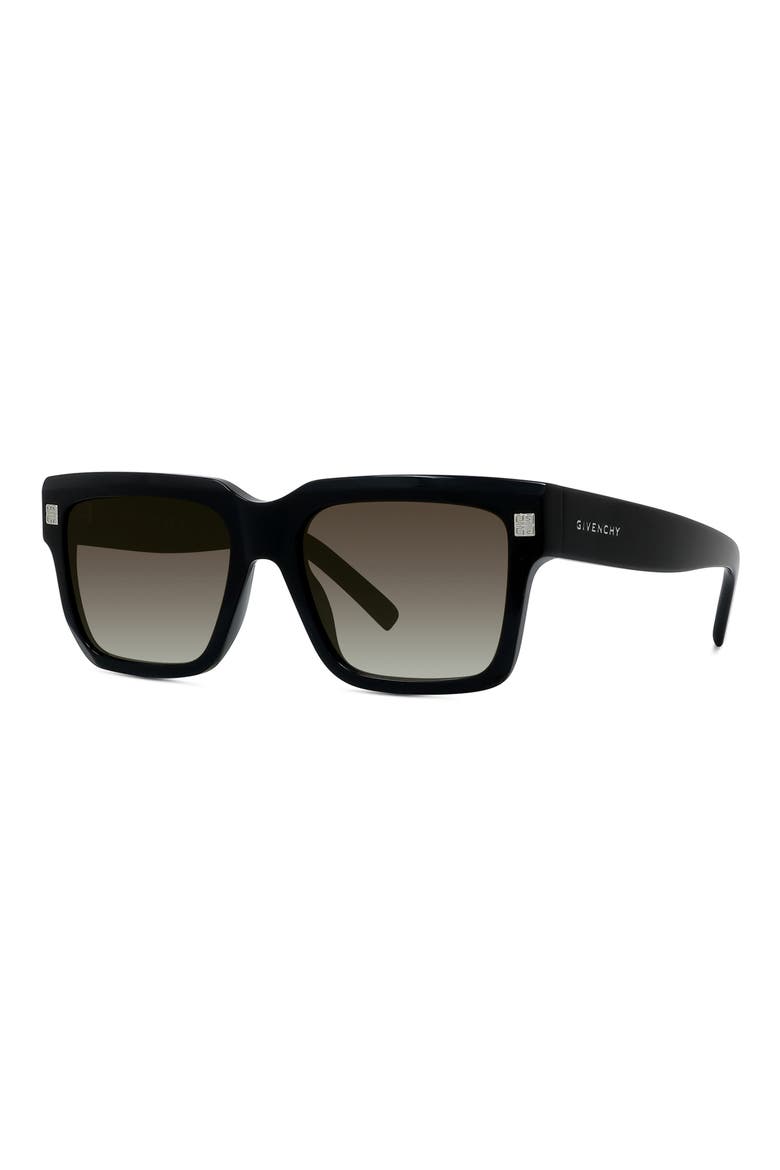 GV Day Square Sunglasses, Alternate, color, SHINY BLACK / GRADIENT SMOKE
