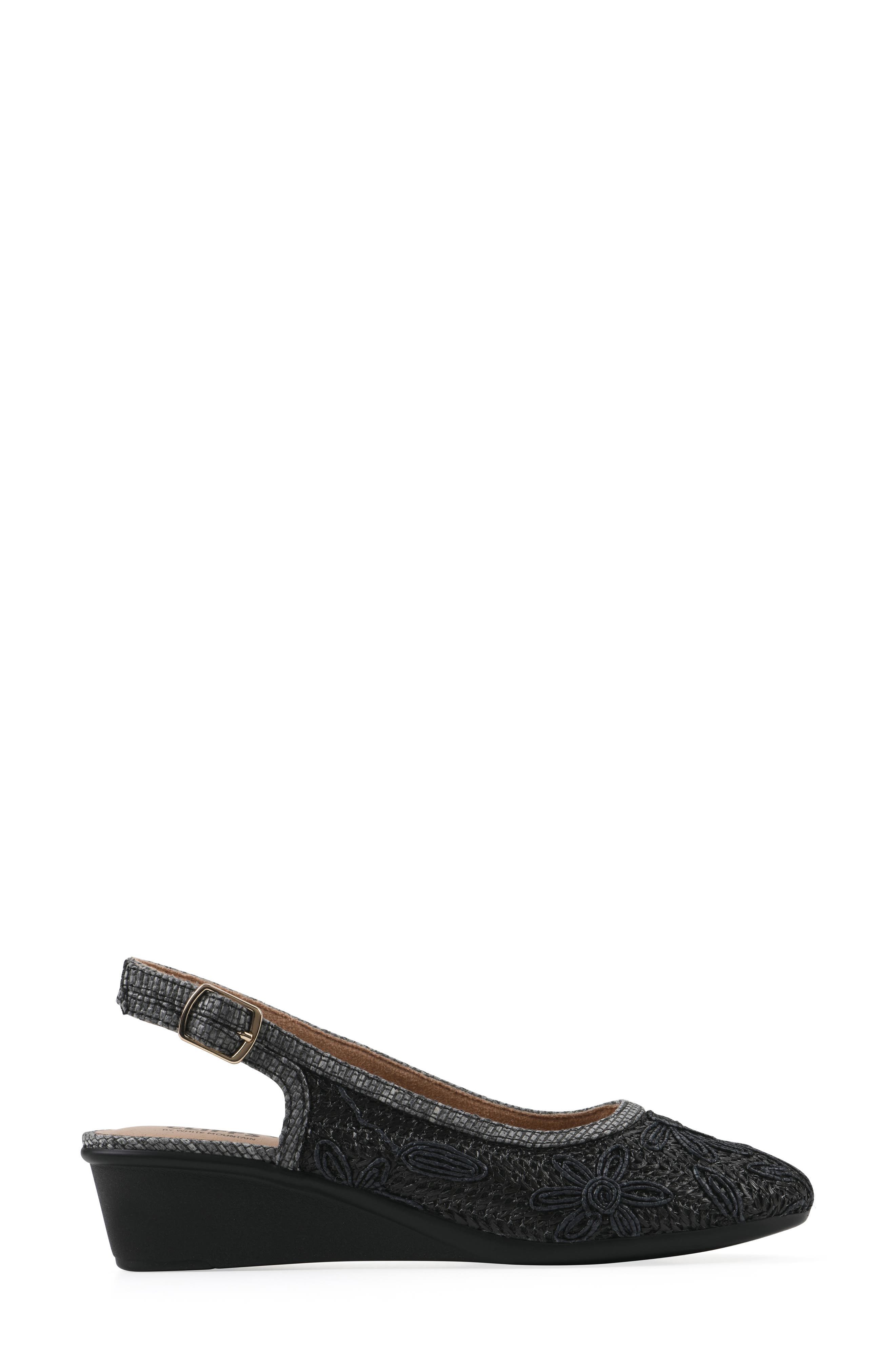 CLIFFS BY WHITE MOUNTAIN Borris Slingback Wedge, Alternate, color, 