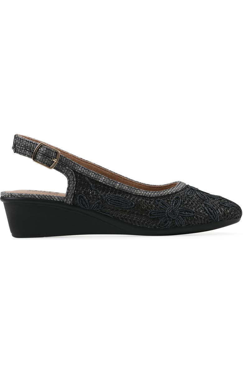 CLIFFS BY WHITE MOUNTAIN Borris Slingback Wedge, Alternate, color,