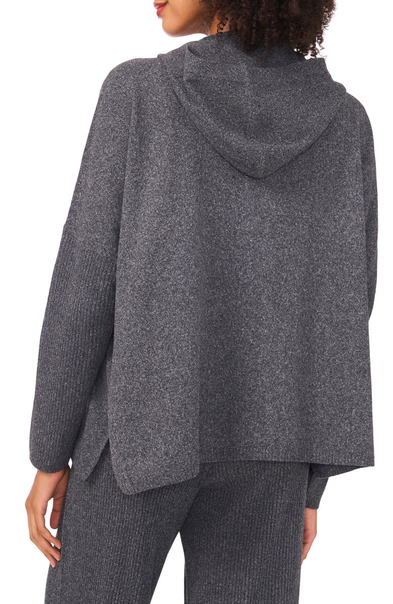 Halogen<sup>®</sup> Rib Knit Hoodie, Alternate, color, Sh Grey