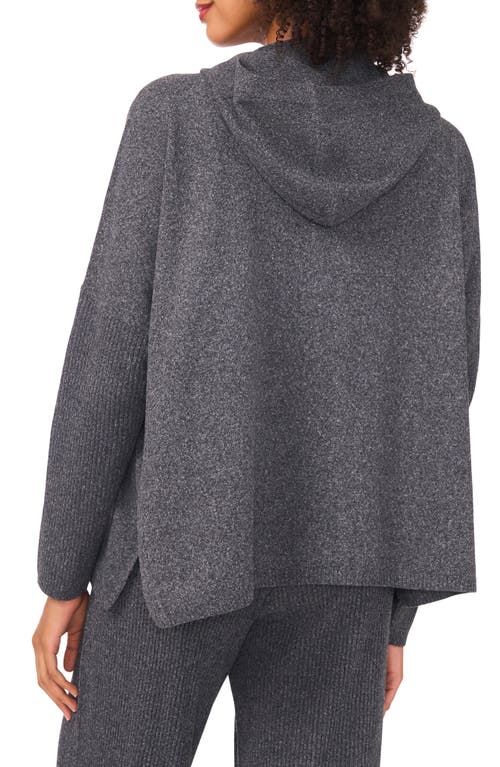 Halogen ® Rib Knit Hoodie In Gray