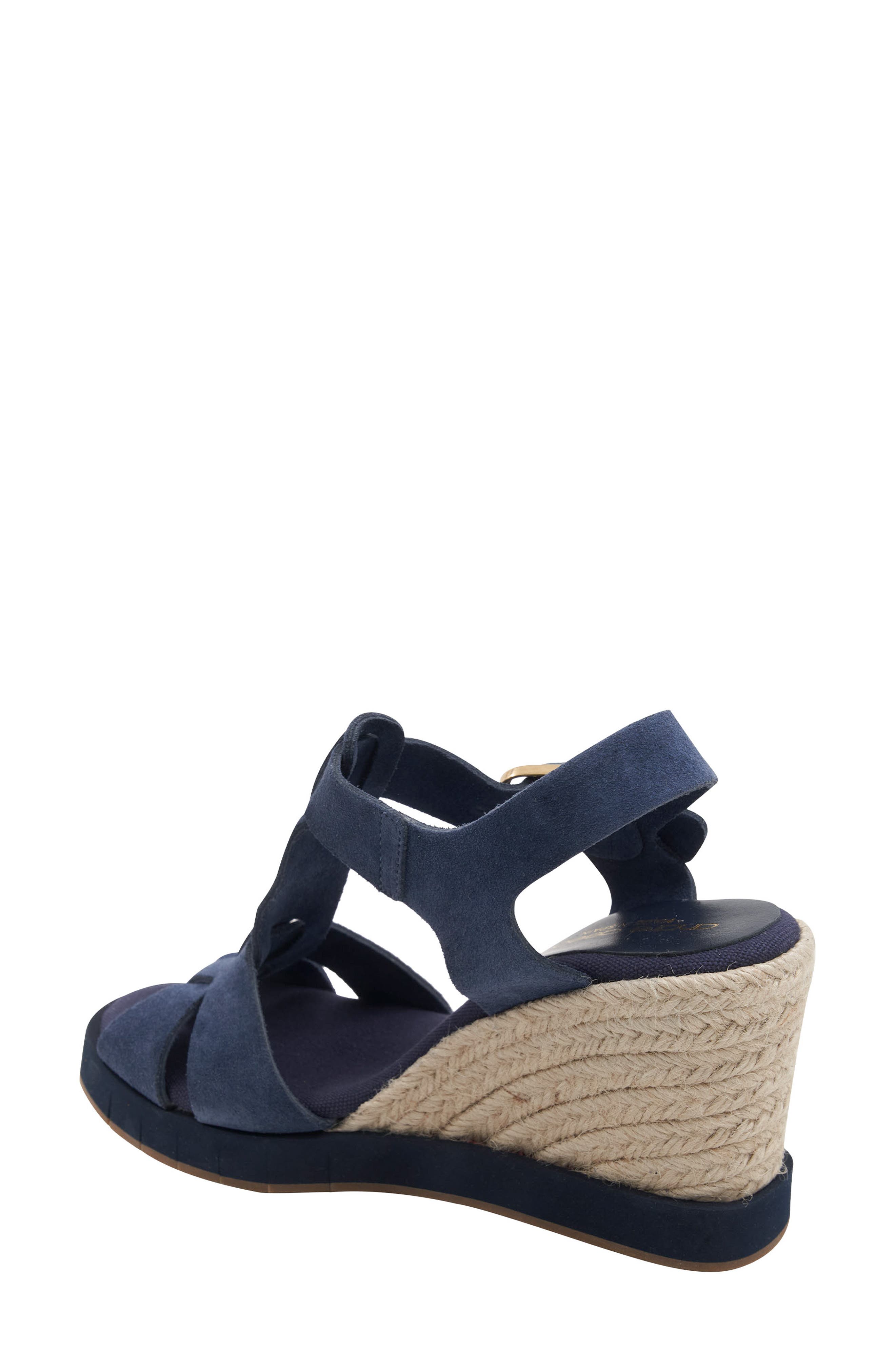 André Assous Farami Sole Motion Espadrille Wedge Sandal, Alternate, color, Navy