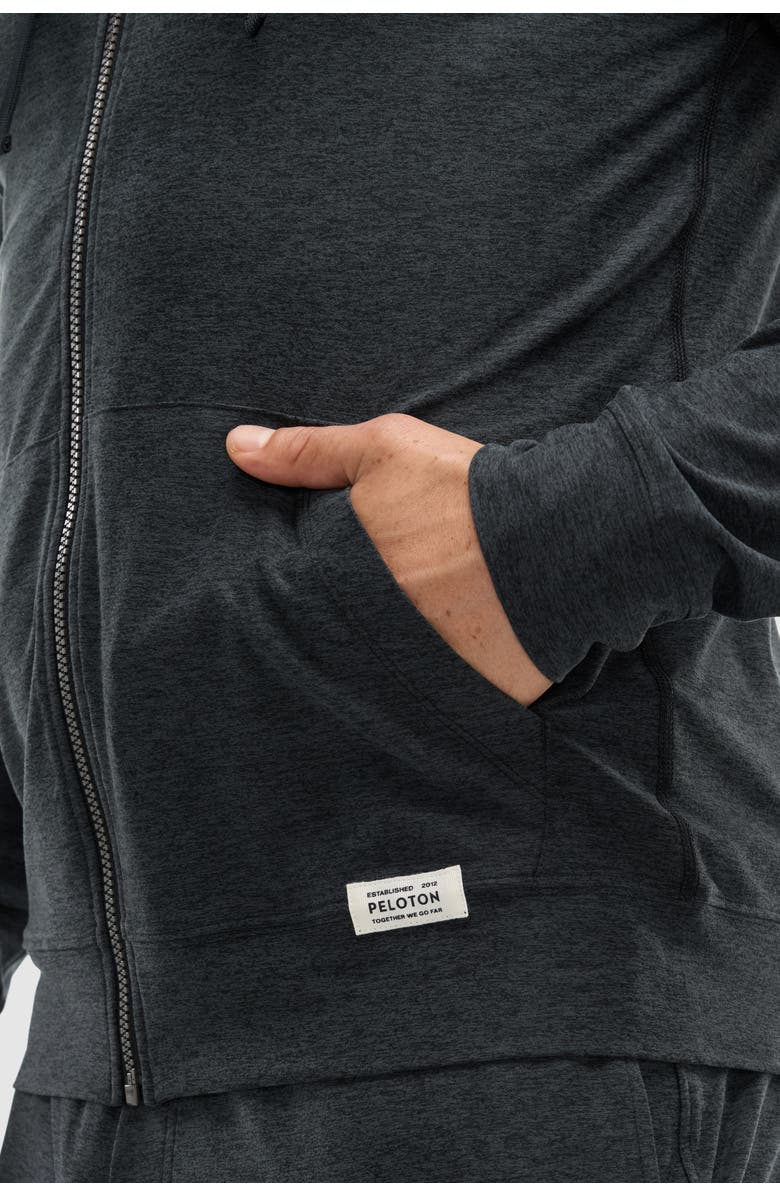 Peloton Dreamblend Full Zip, Alternate, color, Dark Heather Grey