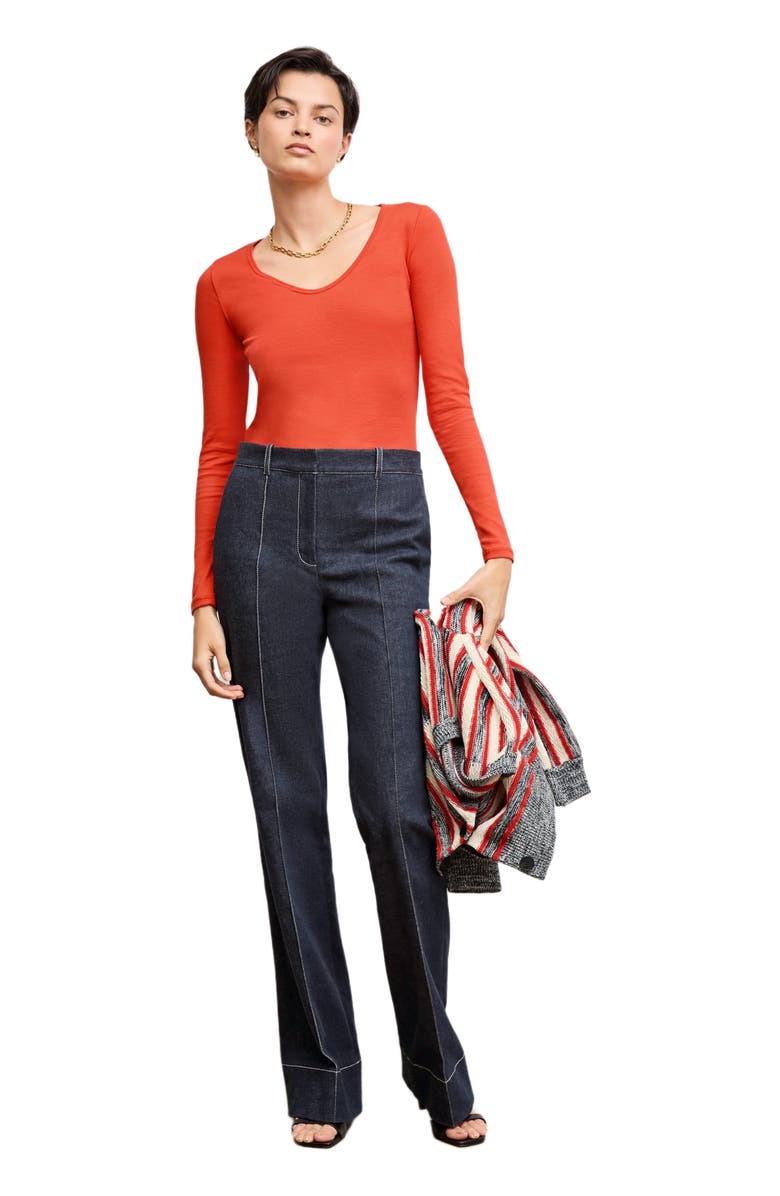 M.M.LaFleur Marcia T-Shirt - Ribbed Pima Cotton, Main, color,