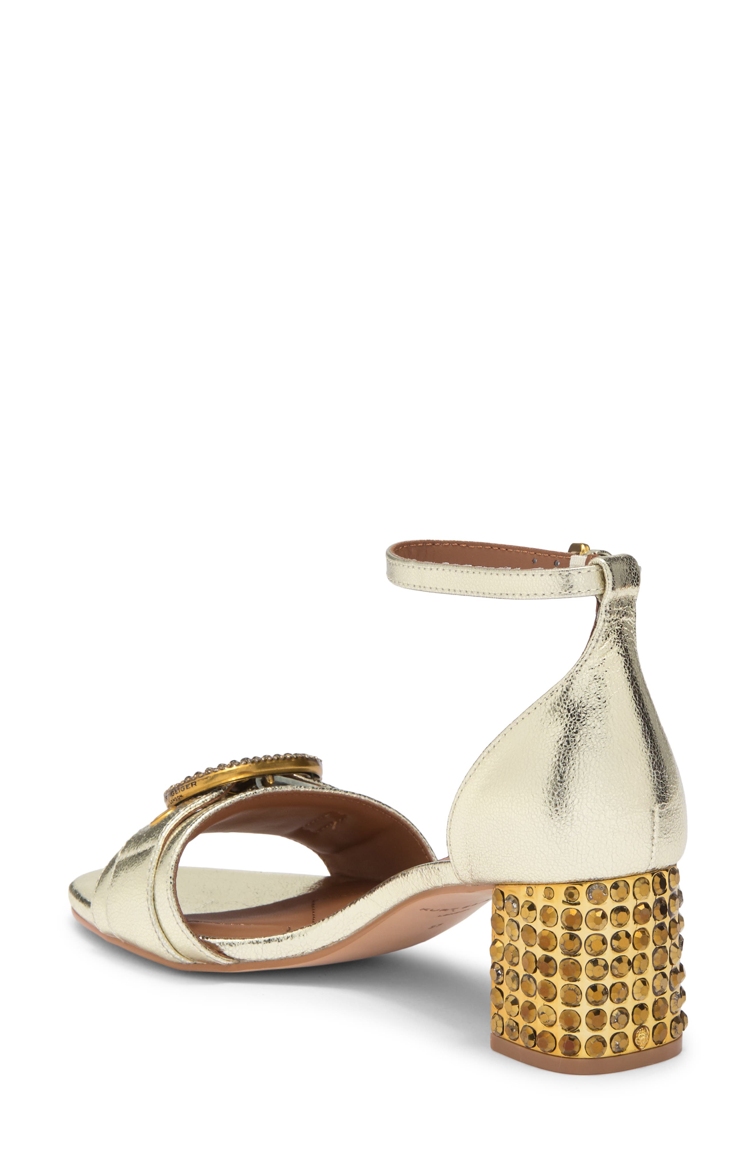 Kurt Geiger London Mayfair Eagle Block Heel Sandal, Alternate, color, 