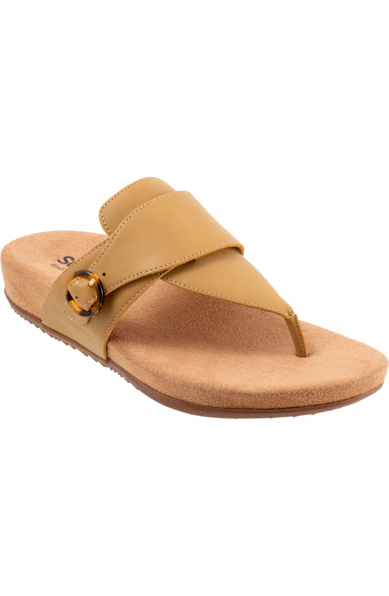 SoftWalk<sup>®</sup> Belize T-Strap Sandal, Main, color, Dusk Yellow